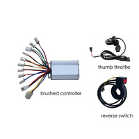 Kits de commande de moteur à balais CC 24V 36V 48V 250W-500W avec accélérateur à pouce et interrupteur de marche arrière pour brouette électrique