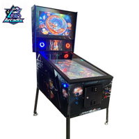 Machine de flipper virtuelle 32 pouces, machine de jeu d'arcade numérique commerciale à monnayeur pour centre de jeux et équipement de divertissement