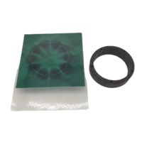Anneau d'aimant en ferrite 16 pôles en gros bon prix accessoire de moteur de ventilateur CC moulage par injection motif d'arc matériau magnétique multipolaire