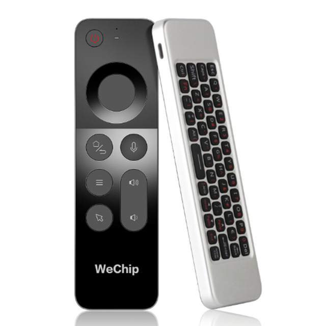 2.4Ghz Wireless Connection Voice Search Air Mouse Infrared Learning W3 Smart Remote Control Rechargeable Battery Factory Price