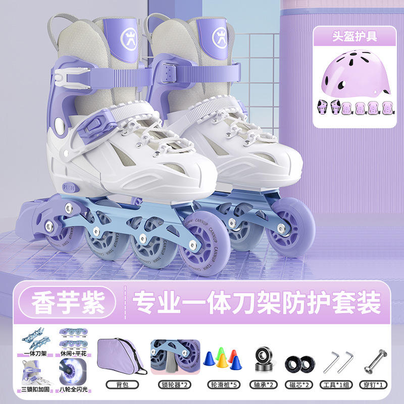 Black shoes [Comes with helmet, protective gear, and backpack]