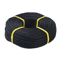 Cuerda de Polietileno Trenzada de Tres Hilos Azul de 16 mm y 24 mm, Cuerda de Embalaje de Polietileno, 660 Metros, Precio Económico