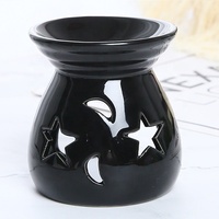 Brûleurs d'encens en céramique transfrontaliers, diffuseurs d'arômes en porcelaine étoile et lune sculptés, décorations artisanales pour la maison, brûleurs d'huiles essentielles