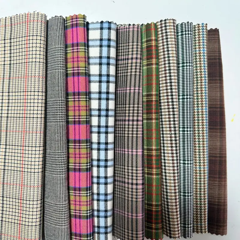 Sunplustex vente en gros de tissu polyester viscose TR 32s costume pour homme tissu à la mode tissu twill tr pour pantalon uniforme scolaire