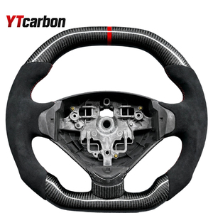 Pièces automobiles YTcarbon <span class=keywords><strong>Volant</strong></span> en cuir suédé en fibre de carbone modifié pour 206 <span class=keywords><strong>207</strong></span> 207CC 207SW Expert Partner Tepee - Product Image 6
