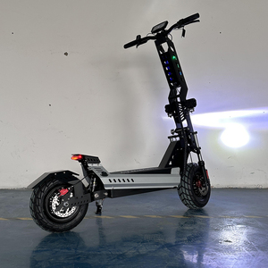 Patinete Eléctrico Plegable <span class=keywords><strong>de</strong></span> 13 Pulgadas con Neumáticos Grandes, Doble Motor, Poste con Logotipo, Reposapiés y Logotipo - Product Image 5