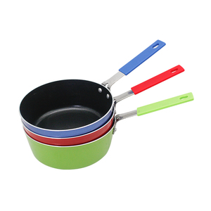 Casserole <span class=keywords><strong>en</strong></span> aluminium avec poignée <span class=keywords><strong>en</strong></span> silicone, faitout, marmite à lait, pour la cuisson des nouilles - Product Image 2