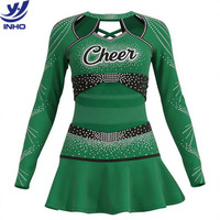 Uniformes de cheerleading sur mesure, robe en spandex pour jeunes filles, respirante et à séchage rapide, vente en gros