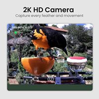 Solarbetriebener Intelligenter Wiederverwendbarer Vogelfutterspender mit 2K HD-Kamera Langlebiges Outdoor-Garten- und Heimgebrauchs-Wildvogelbeobachtungswerkzeug