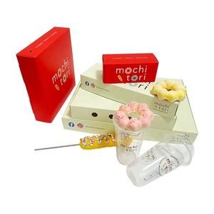 กล่องบรรจุภัณฑ์ขนมโมจิโดนัทแบบหรูหรา ผลิตจากกระดาษเกรดอาหาร ย่อยสลายได้ พิมพ์โลโก้ตามสั่ง ขายส่ง - Product Image 6