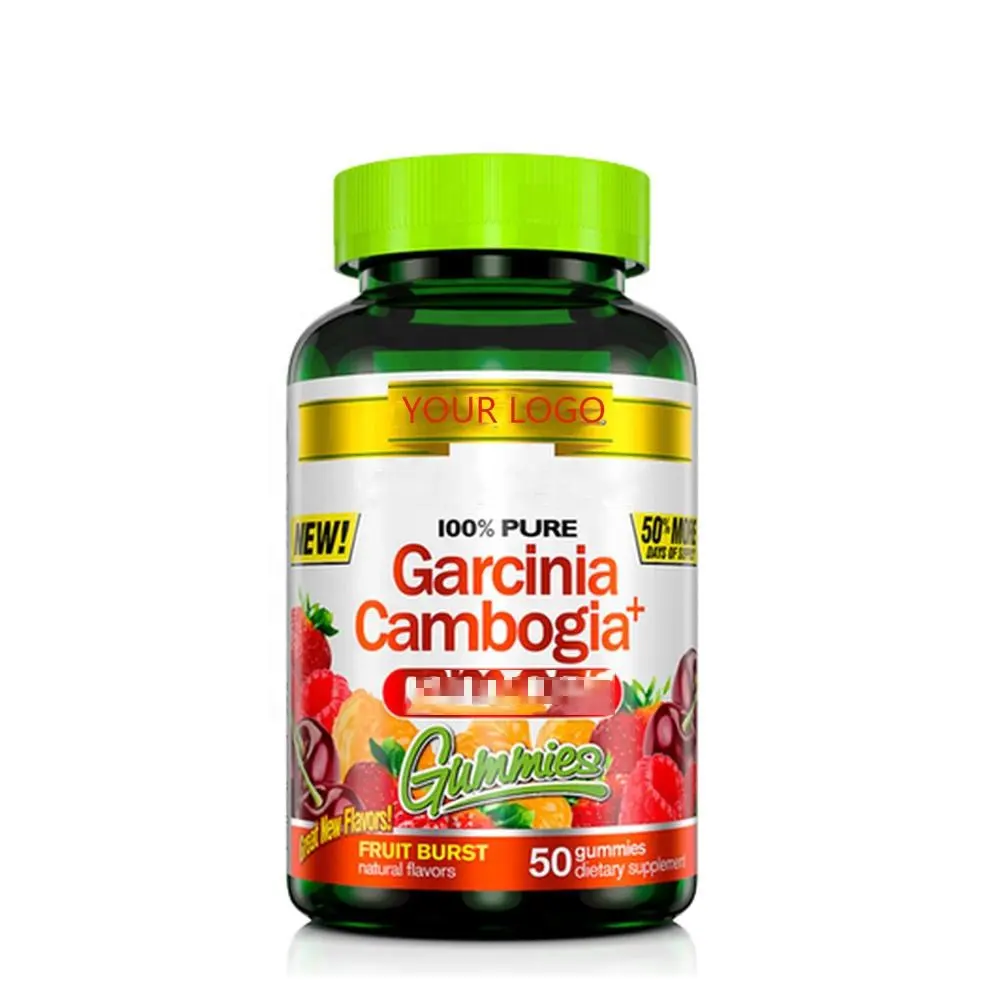 Yağ yakıcı vücut şekillendirici zayıflama kilo kaybı Garcinia Cambogia organik kaplama bazlı zayıflama Gummies takviyesi