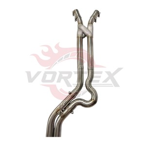 Tuyau intermédiaire en Z haute performance Vortex en acier inoxydable 304 pour BMW G80 M3 G82 M4 S58 – Amélioration du son de l'échappement à longueur égale pour la course - Product Image 2