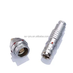 M16 1K impermeable IP68 FGG.1K.305 Cable macho 2-32 PIN enchufe recto Push Pull conector Circular para equipos automotrices