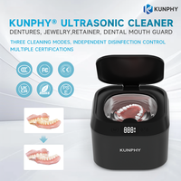 Nettoyeurs dentaires ultrasoniques UV 220 ml 48 kHz 24 W pour prothèses dentaires, aligneurs et protège-dents – Nettoyeur ultrasonique pour prothèses