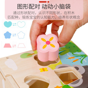 Cube d'activités <span class=keywords><strong>en</strong></span> forme de bouteille, microphone, <span class=keywords><strong>tracteur</strong></span> fascinant, jouets sensoriels pour bébé - Product Image 3