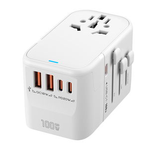 อะแดปเตอร์เดินทางพับเก็บได้5พอร์ต100W ใหม่พร้อมวัสดุ ABS 4-in-1 2พอร์ต USB-A - Product Image 3