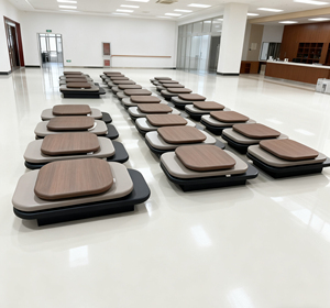 Современный простой вращающийся Овальный центральный стол уникальный дизайн вращающийся деревянный журнальный столик для виллы декоративный для дома - Product Image 2