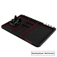 Support de téléphone pour voiture, tapis antidérapant, support multifonctionnel pour tableau de bord, rangement universel, navigation en voiture