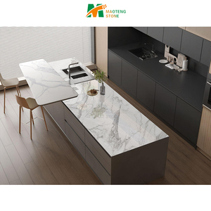 Thiết kế hiện đại <span class=keywords><strong>Alpine</strong></span> trắng đá nhân tạo sứ ngói thiêu kết Tấm Đá cho tường & Bàn cho biệt thự & khách sạn - Product Image 2