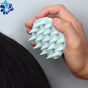 Cepillo de baño de silicona con forma ovalada, herramienta de ducha para limpieza corporal y masaje suave de la piel, para uso en seco y húmedo - Product Image 3