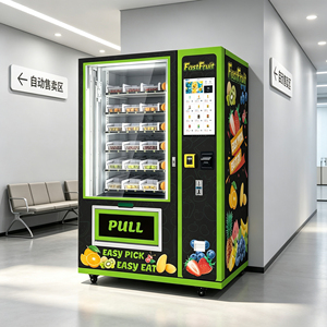 Máquina expendedora comercial de postres fríos de 21.5 pulgadas con pantalla táctil inteligente, máquina expendedora de ensaladas frescas y frutas cortadas para campus y hoteles. - Product Image 1