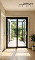 Slanke aluminium keukenschuifdeur met gehard glas, stille schuifdeur voor binnen, geschikt voor woningrenovatie