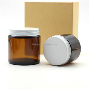 Frascos de Vidrio de Grado Alimenticio <span class=keywords><strong>para</strong></span> Crema <span class=keywords><strong>para</strong></span> el Cuidado de la Piel, 500 ml, 270 ml, 250 ml, 180 ml, 120 ml, Frascos de Vidrio Ámbar de Lados Rectos <span class=keywords><strong>para</strong></span> Velas, Venta al por Mayor del Fabricante - Product Image 3