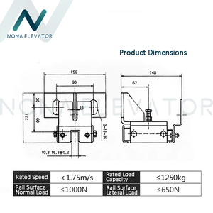 Zapata <span class=keywords><strong>de</strong></span> guía <span class=keywords><strong>de</strong></span> elevador 029 Zapatos <span class=keywords><strong>de</strong></span> guía deslizantes <span class=keywords><strong>de</strong></span> riel principal <span class=keywords><strong>de</strong></span> coche <span class=keywords><strong>Forro</strong></span> <span class=keywords><strong>de</strong></span> 10/16mm - Product Image 2