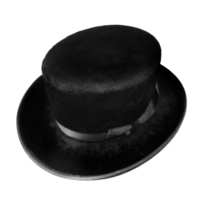 Chapeau haut de forme vintage en velours avec texture en fausse fourrure, accessoire de mode rétro pour la photographie de style urbain et les tenues de soirée formelles
