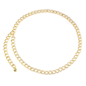 โซ่คาดเอวผู้หญิง โลหะผสมสังกะสี จี้โลหะ สวมใส่ได้ทุกวัน สไตล์ฮิปฮอป - Product Image 3