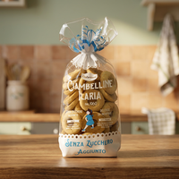Vente en gros de Ciambelline Ilaria, biscuits sucrés traditionnels italiens à l'œuf, sans sucre, sans OGM, emballage de 9 x 650 g.