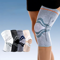 Genouillères de sport OEM respirantes à compression réglable, support rotulien, protection anti-collision pour la course et le basketball
