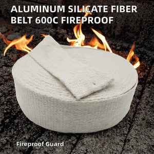 Cinta de Fibra de Silicato de Aluminio para Aislamiento Térmico, Resistente al Fuego y a Altas Temperaturas, para Sellado de Hornos, Modelo 00515, 600°C - Product Image 2