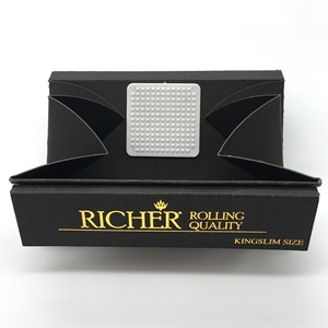 Papiers à rouler Richer Kingslim, taille 3 en 1, avec plateau, broyeur et embouts, emballage rectangulaire de luxe - Product Image 4