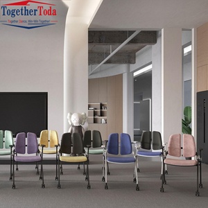 Chaise de conférence pliable de luxe léger avec protection lombaire, dossier double réglable, pour bureau et école (vente en gros) - Product Image 6