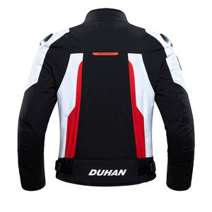 Blouson de moto en cuir pour homme sur mesure avec rembourrage en bambou et fermeture éclair sur le devant, équipement de conduite homologué pour la course - Product Image 5