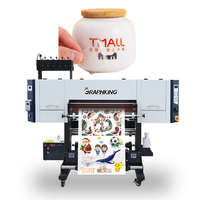 Graphking Factory 3PC Xp600 I3200 Cabezales de impresión 70cm Tamaño Impresión 65cm UV DTF Impresora Impressora Plotter Machine
