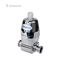 Vanne à diaphragme directe DONJOY avec actionneur en alliage, type mini à fixation par serrage