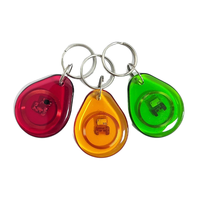 Porte-clés de contrôle d'accès NFC avec capteur d'interface époxy, éclairage, copie M1/UID/CUID, carte de contrôle d'accès NFC Google