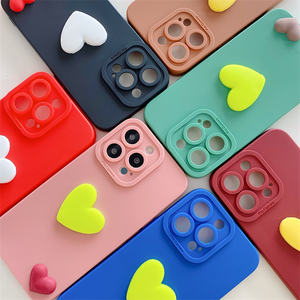 Étui de protection intégrale Lichicase avec double cœur contrastant pour <span class=keywords><strong>Honor</strong></span> 500 500 <span class=keywords><strong>Pro</strong></span> X8D <span class=keywords><strong>Coque</strong></span> en TPU - Product Image 3