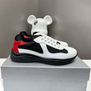 Nouvelles Chaussures de Sport en Cuir et Maille Style Patchwork 2026 - Chaussures Décontractées de Sport Designer American Cup pour Hommes et Femmes - Product Image 3