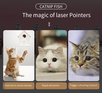 Bâton interactif LED laser personnalisé avec logo, jouet promotionnel pour chat, pointeur de soulagement à point rouge, en aluminium lavable et personnalisable