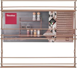 Estante de especias Metaltex <span class=keywords><strong>Pepito</strong></span> 3 Tier Metal Copper - Product Image 6