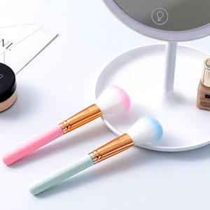 2024 nuevo estilo OEM logotipo personalizado mujer cosmético rubor en polvo brocha de maquillaje BabyPink azul pelo suave belleza esencial brocha de afeitar - Product Image 3