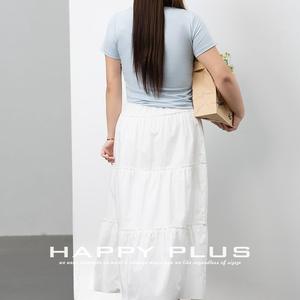 T-shirt à manches courtes bleu clair pour femme Happy Plus avec broderie renard, tricot respirant, style universitaire, grande taille - Product Image 4