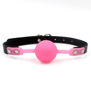 Juguetes sexuales, juguetes de bondage SM, mordedores, bolas bucales de silicona sólida, accesorios para parejas adultas totalmente de silicona - Product Image 4