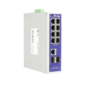 GWS-IPS5010FM Beheerde 10-Port Gigabit Met 2 Sfp-Poort Industriële Din-Rail Ethernet Fiber Port Ondersteunt Vlan Erps Ring Netwerk