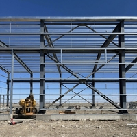 Structure en acier préfabriquée sur mesure, kit de construction de bâtiment de stockage en métal préfabriqué pour le stockage industriel et agricole