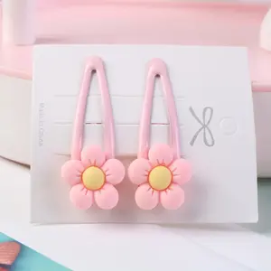 New Arrival Flower Hair Clip Beauty Flower Kids Hair Grip Gift Hair Accessories