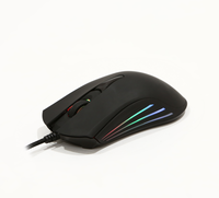 Souris filaire de jeu ergonomique pour droitier, 800-6400 DPI, rétroéclairage RGB pour ordinateur PC portable